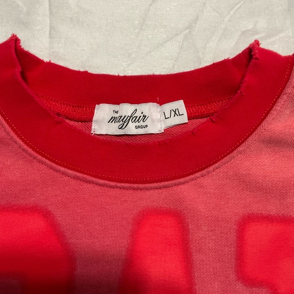 The Mayfair Group Empathy Red Crew Neck Sweater - Picture 2 of 7